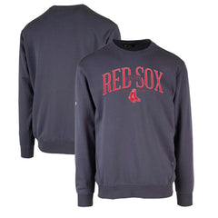 Boston Red Sox Levelwear Zane Cooperstown Collection Retro Spellout Pullover Sweatshirt - Navy Pullover