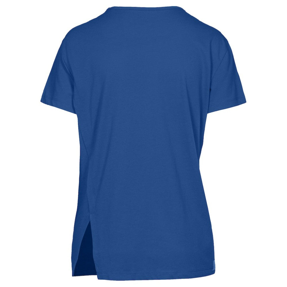 Texas Rangers Levelwear Women's Influx Cooperstown Core Logo T-Shirt - Royal T-shirts