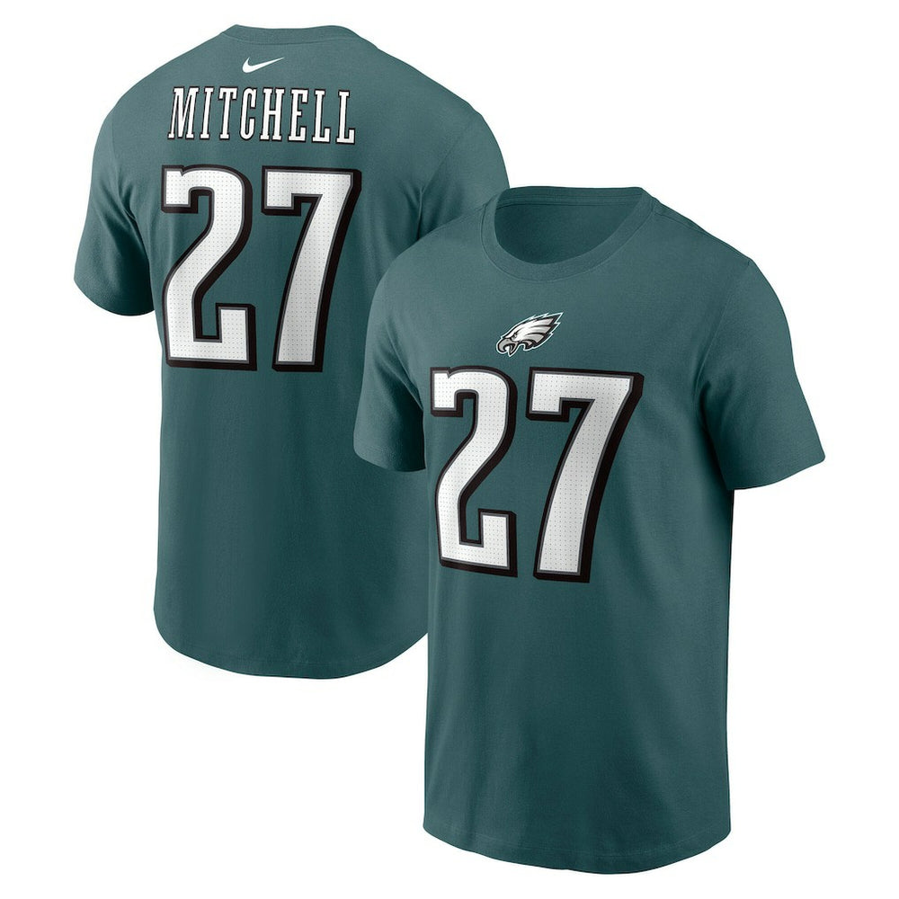 Quinyon Mitchell Philadelphia Eagles Name & Number T-Shirt - Green T-shirts