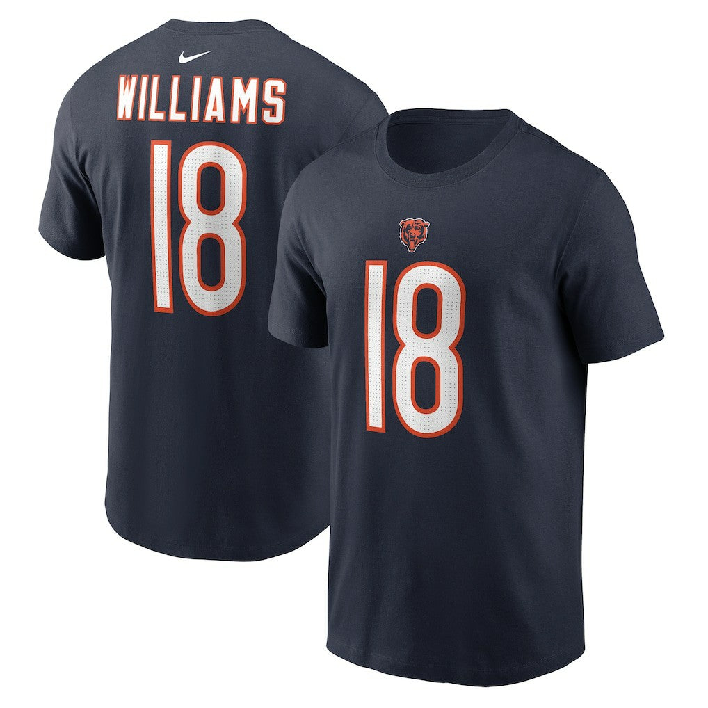 Caleb Williams Chicago Bears Name & Number T-Shirt - Navy T-shirts