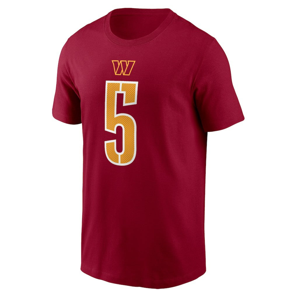 Jayden Daniels Washington Commanders Name & Number T-Shirt - Burgundy T-shirts