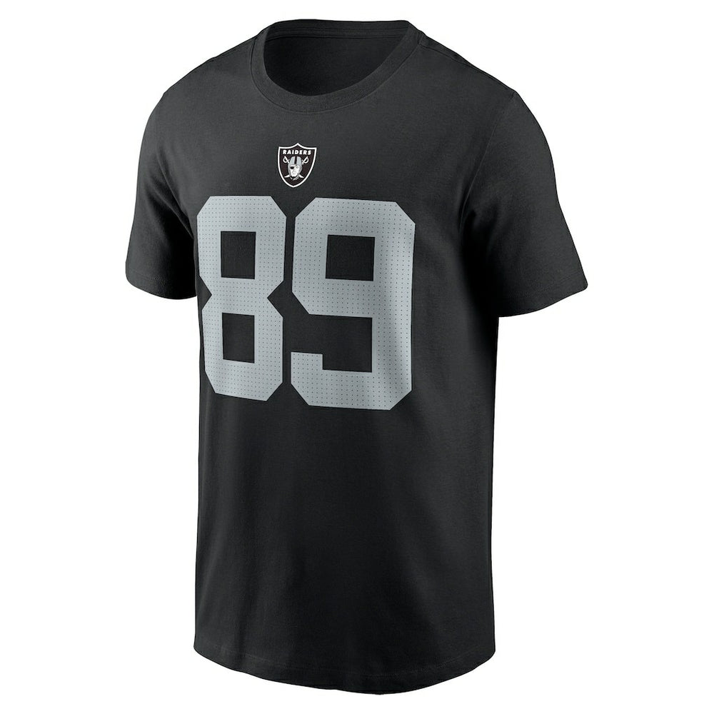 Brock Bowers Las Vegas Raiders Name & Number T-Shirt - Black T-shirts