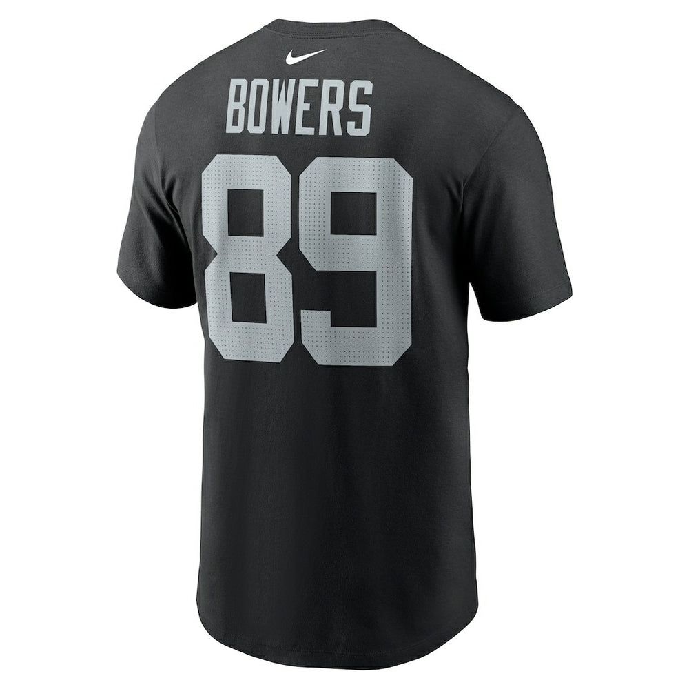 Brock Bowers Las Vegas Raiders Name & Number T-Shirt - Black T-shirts