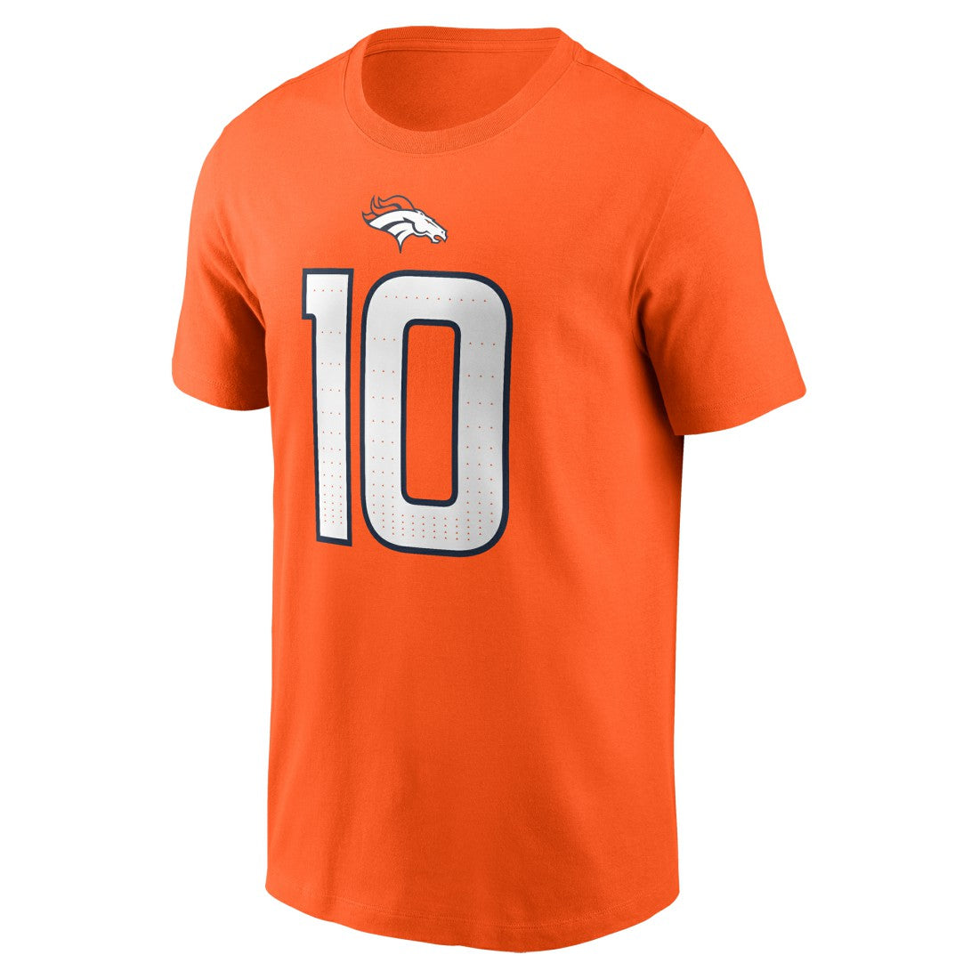 Bo Nix Denver Broncos Name & Number T-Shirt - Orange T-shirts