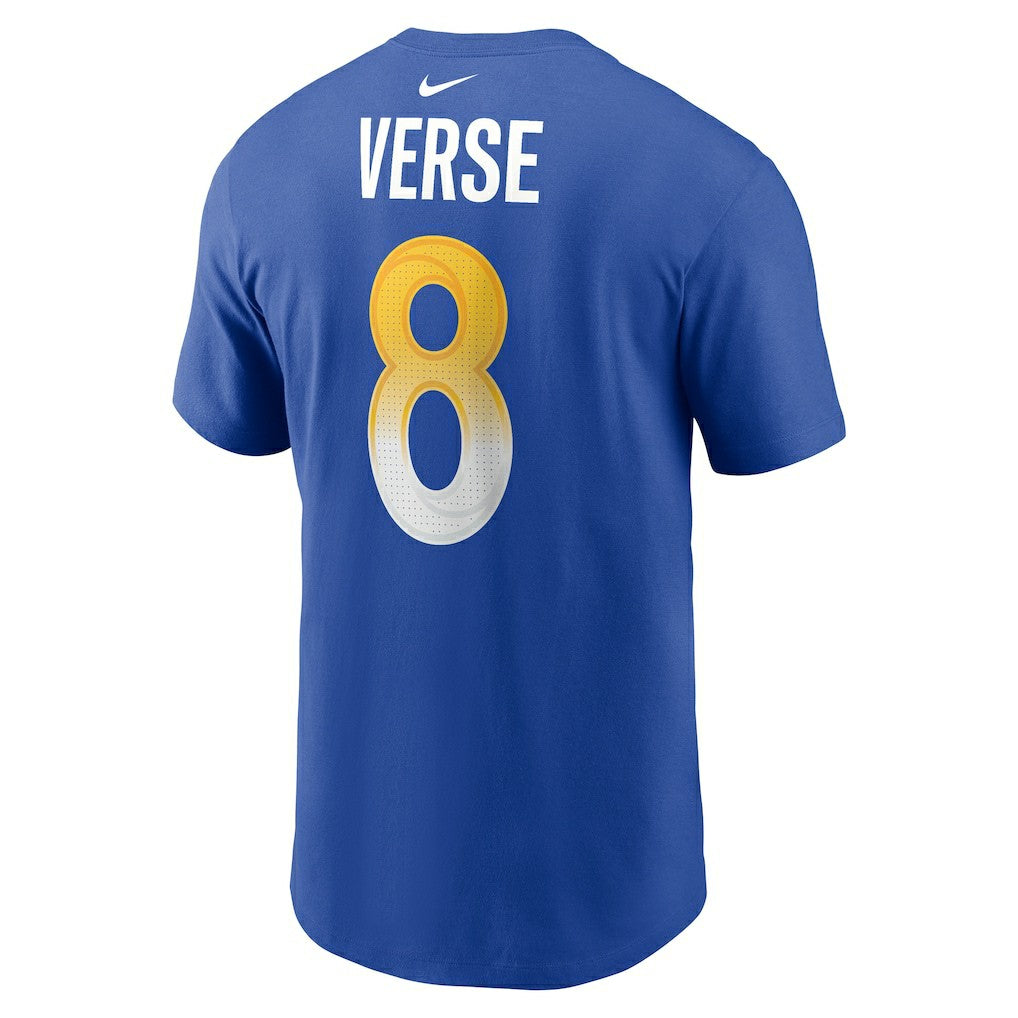 Jared Verse Los Angeles Rams Name & Number T-Shirt - Royal T-shirts
