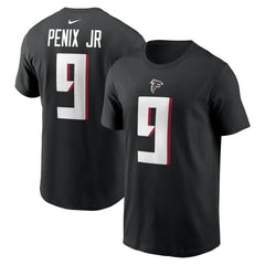 Michael Penix Jr. Atlanta Falcons Name & Number T-Shirt - Black T-shirts