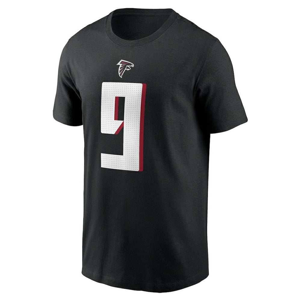 Michael Penix Jr. Atlanta Falcons Name & Number T-Shirt - Black T-shirts