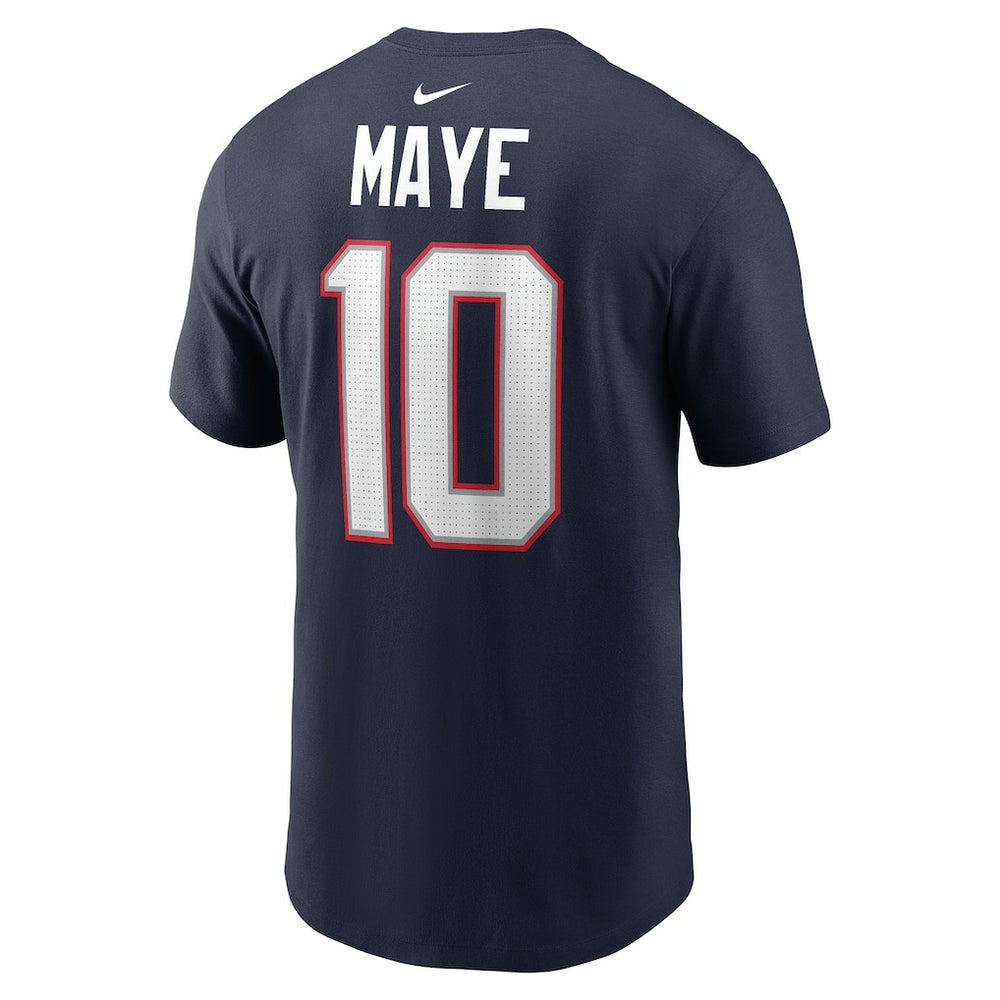 Drake Maye New England Patriots Name & Number T-Shirt - Navy T-shirts