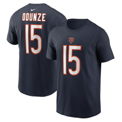 Rome Odunze Chicago Bears Name & Number T-Shirt - Navy T-shirts