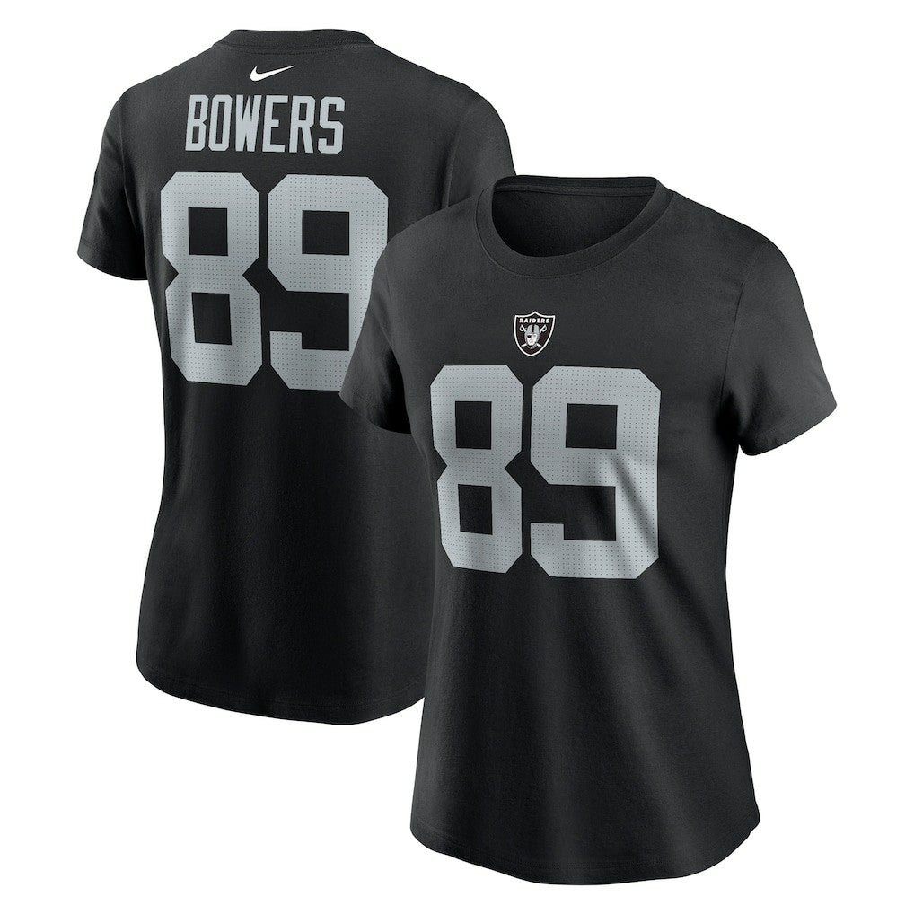 Brock Bowers Las Vegas Raiders Women's Player Name & Number T-Shirt - Black T-shirts