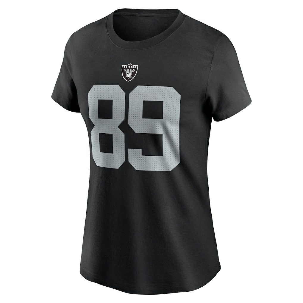 Brock Bowers Las Vegas Raiders Women's Player Name & Number T-Shirt - Black T-shirts