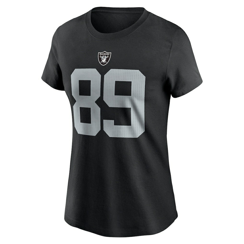Brock Bowers Las Vegas Raiders Women's Player Name & Number T-Shirt - Black T-shirts