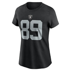 Brock Bowers Las Vegas Raiders Women's Player Name & Number T-Shirt - Black T-shirts