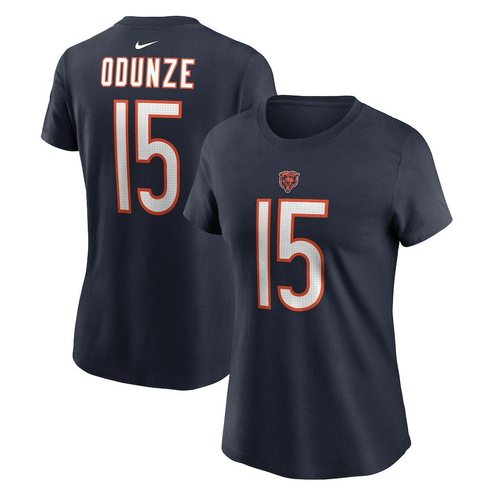 Rome Odunze Chicago Bears Women's Name & Number T-Shirt - Navy T-shirts