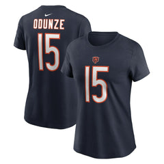 Rome Odunze Chicago Bears Women's Name & Number T-Shirt - Navy T-shirts