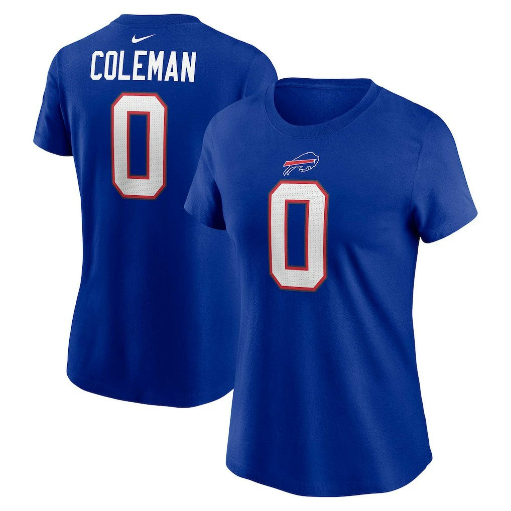 Keon Coleman Buffalo Bills Women's Player Name & Number T-Shirt - Royal T-shirts