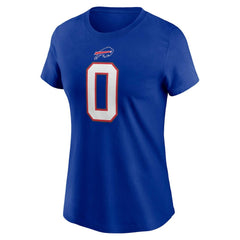 Keon Coleman Buffalo Bills Women's Player Name & Number T-Shirt - Royal T-shirts