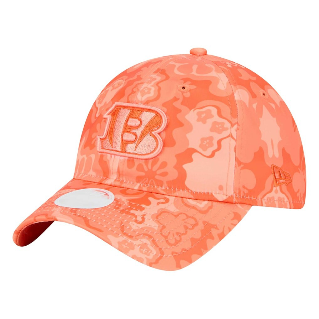 Cincinnati Bengals New Era Women's Trippy 9TWENTY Adjustable Hat - Orange Hats