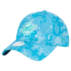 Miami Dolphins New Era Women's Trippy 9TWENTY Adjustable Hat - Aqua Hats