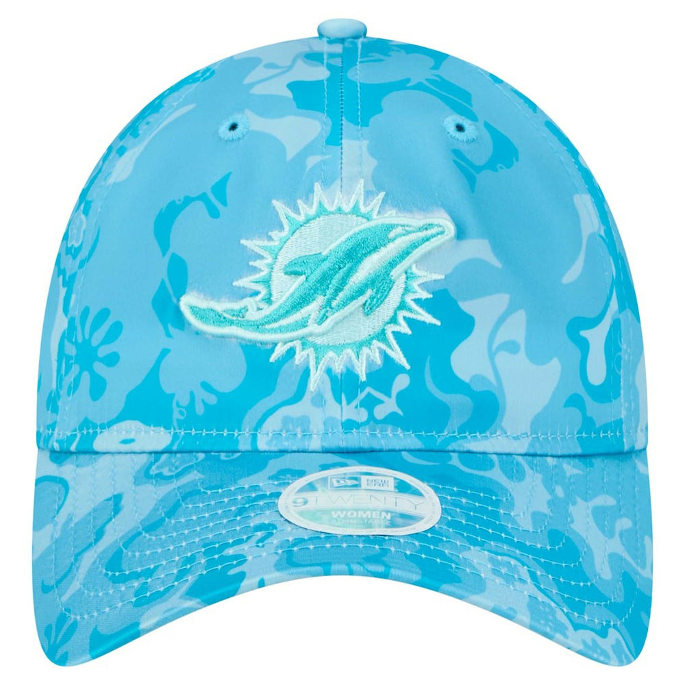 Miami Dolphins New Era Women's Trippy 9TWENTY Adjustable Hat - Aqua Hats