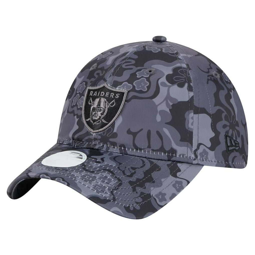 Las Vegas Raiders New Era Women's Trippy 9TWENTY Adjustable Hat - Black Hats