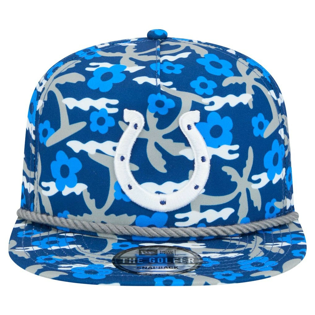 Indianapolis Colts New Era Wakey Wakey Golfer Snapback Hat - Royal Hats