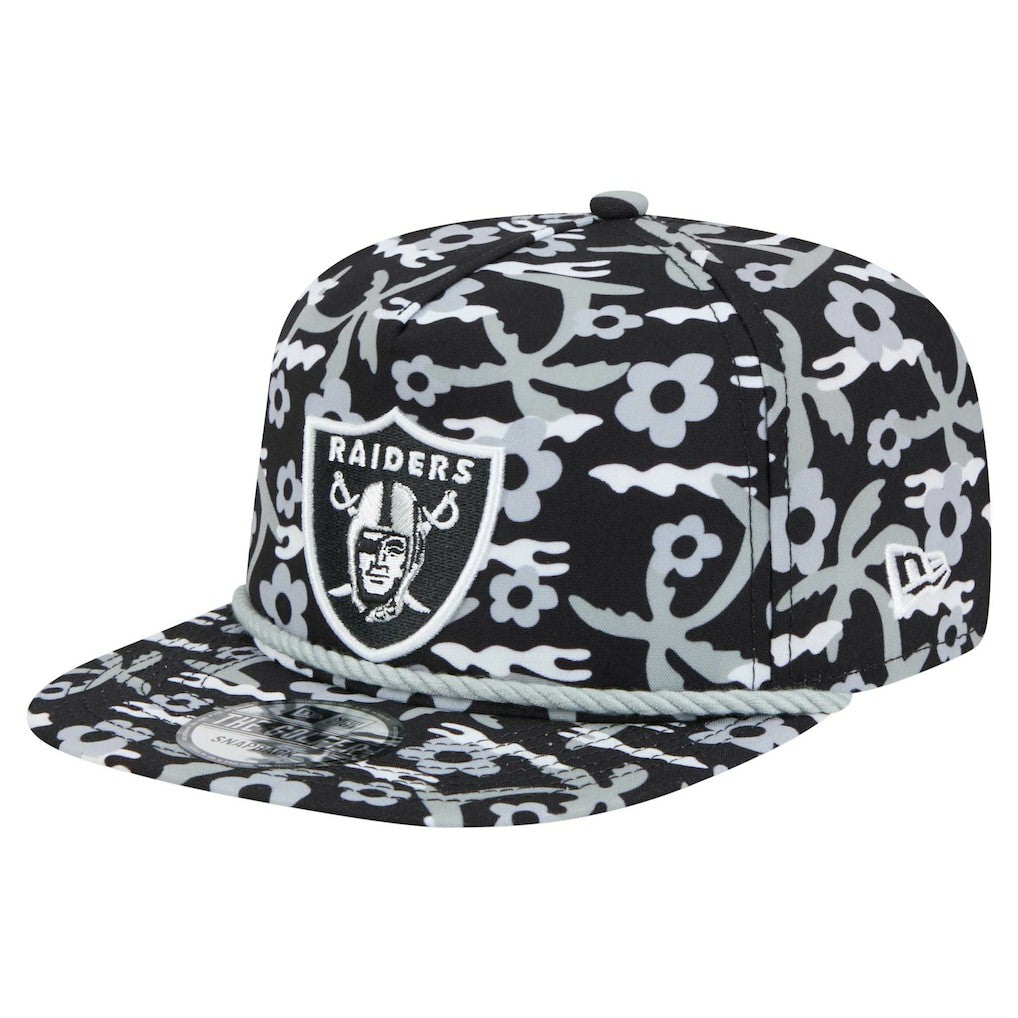 Las Vegas Raiders New Era Wakey Wakey Golfer Snapback Hat - Black Hats