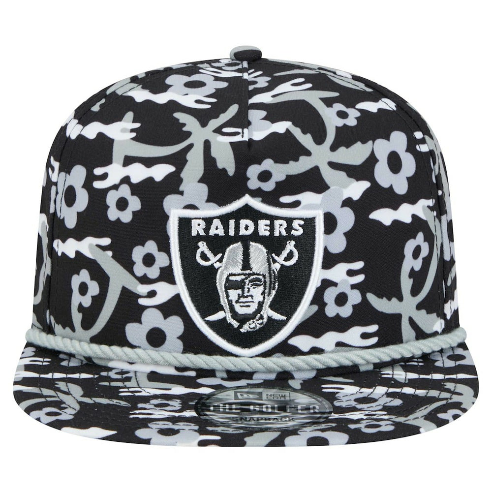 Las Vegas Raiders New Era Wakey Wakey Golfer Snapback Hat - Black Hats