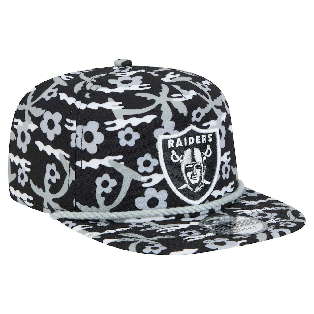 Las Vegas Raiders New Era Wakey Wakey Golfer Snapback Hat - Black Hats