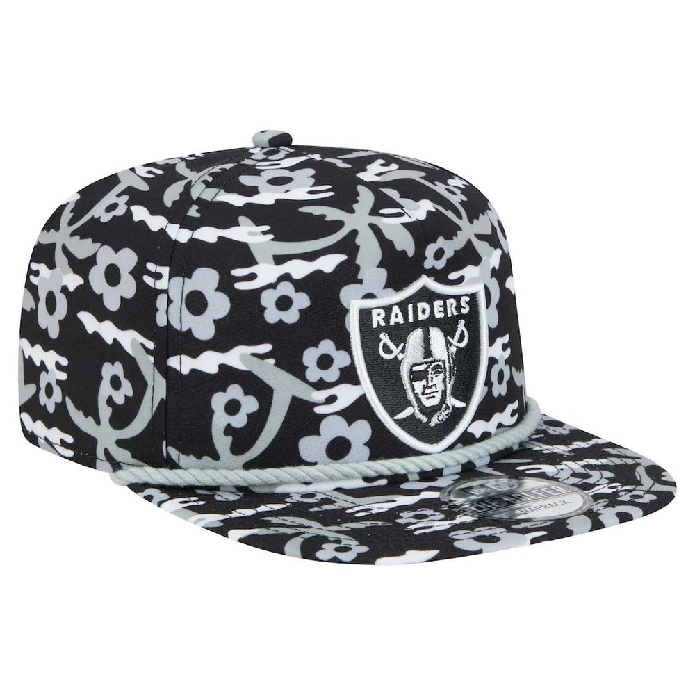 Las Vegas Raiders New Era Wakey Wakey Golfer Snapback Hat - Black Hats