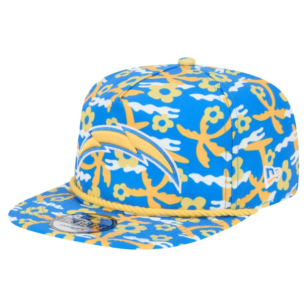 Los Angeles Chargers New Era Wakey Wakey Golfer Snapback Hat - Blue Hats