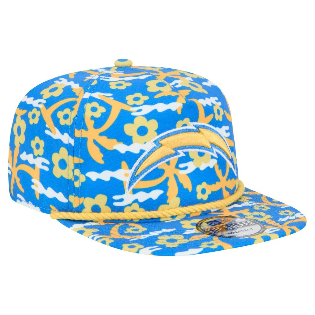 Los Angeles Chargers New Era Wakey Wakey Golfer Snapback Hat - Blue Hats