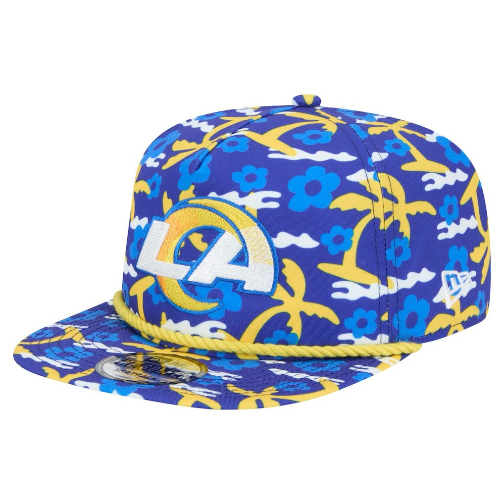 Los Angeles Rams New Era Wakey Wakey Golfer Snapback Hat - Royal Hats