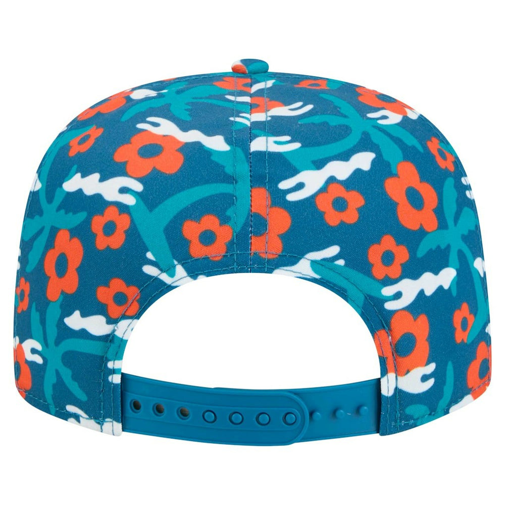 Miami Dolphins New Era Wakey Wakey Golfer Snapback Hat - Aqua Hats