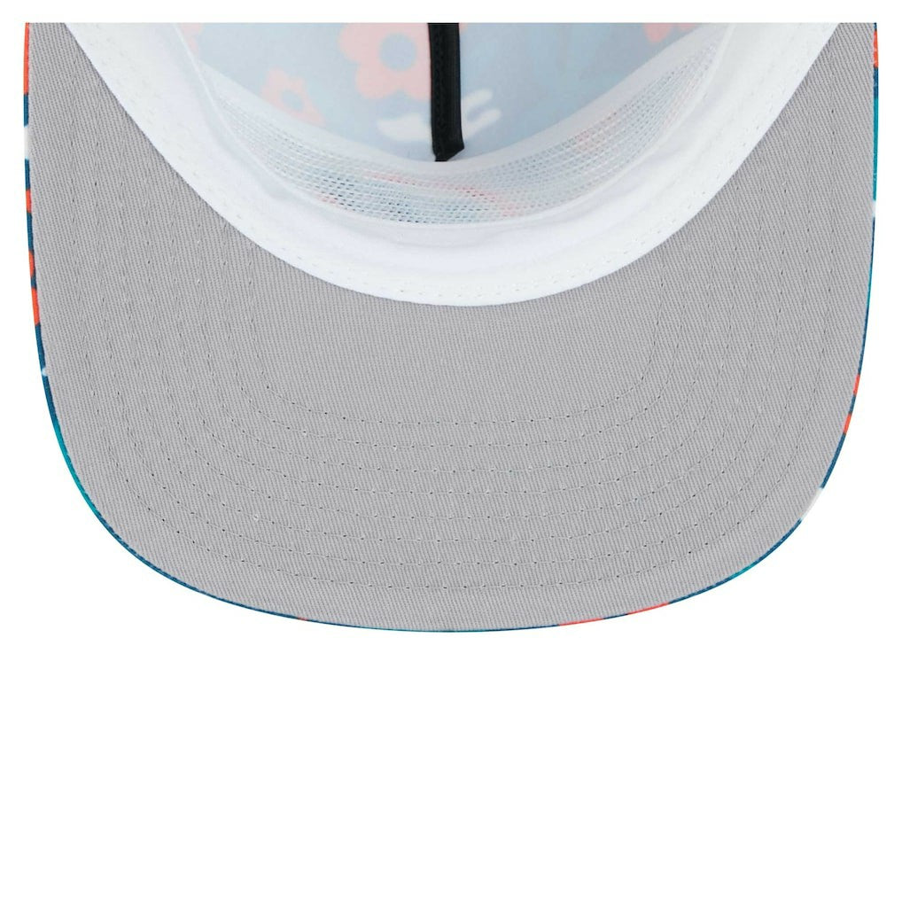 Miami Dolphins New Era Wakey Wakey Golfer Snapback Hat - Aqua Hats