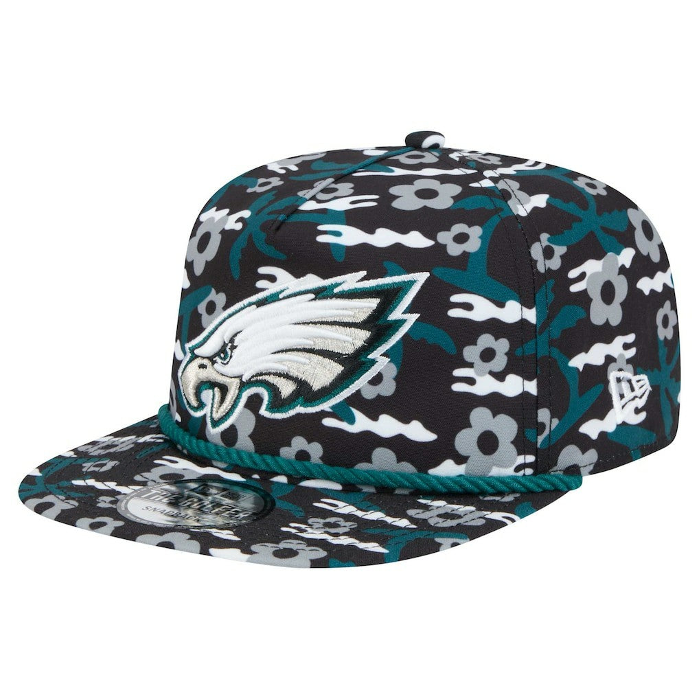 Philadelphia Eagles New Era Wakey Wakey Golfer Snapback Hat - Black Hats