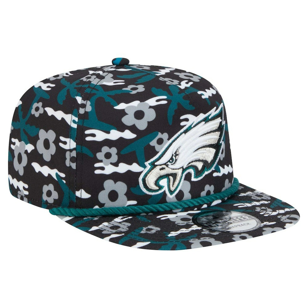Philadelphia Eagles New Era Wakey Wakey Golfer Snapback Hat - Black Hats