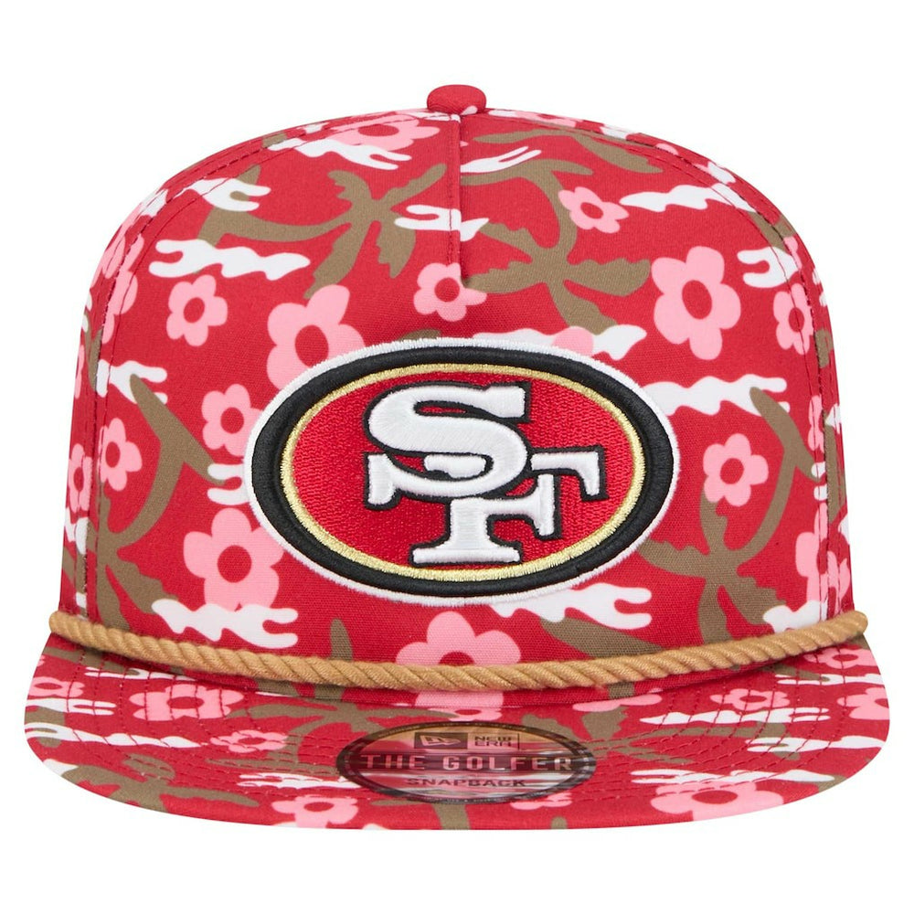 San Francisco 49ers New Era Wakey Wakey Golfer Snapback Hat - Scarlet Hats
