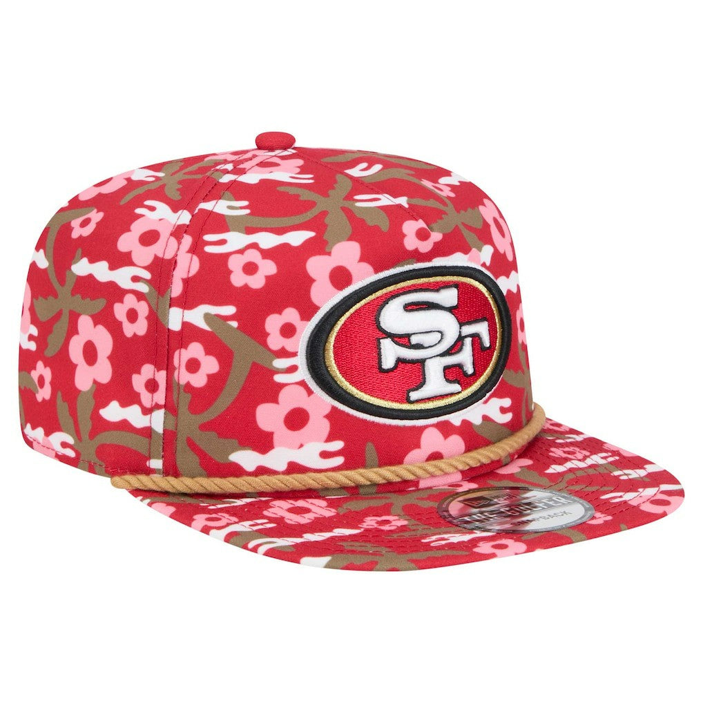 San Francisco 49ers New Era Wakey Wakey Golfer Snapback Hat - Scarlet Hats