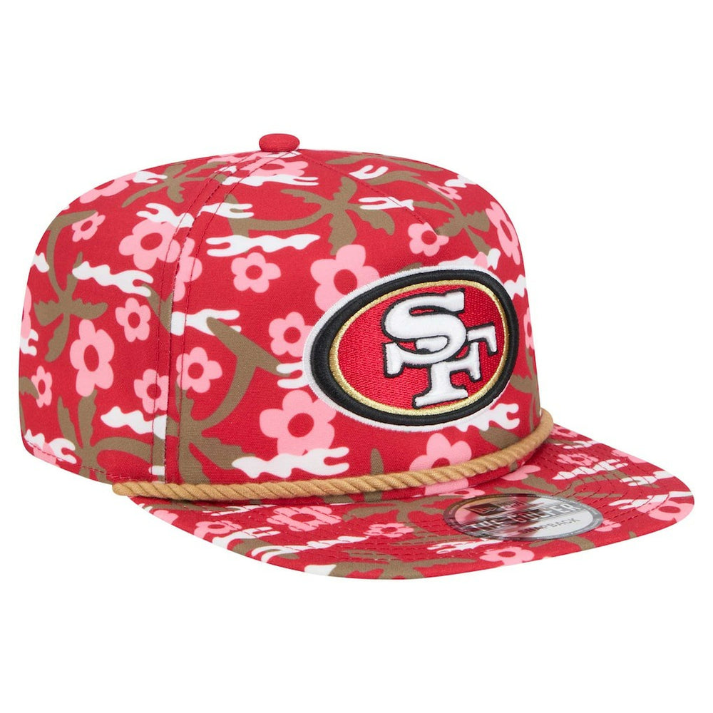 San Francisco 49ers New Era Wakey Wakey Golfer Snapback Hat - Scarlet Hats