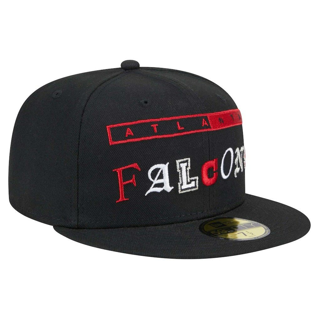 Atlanta Falcons New Era Ransom 59FIFTY Fitted Hat - Black Hats