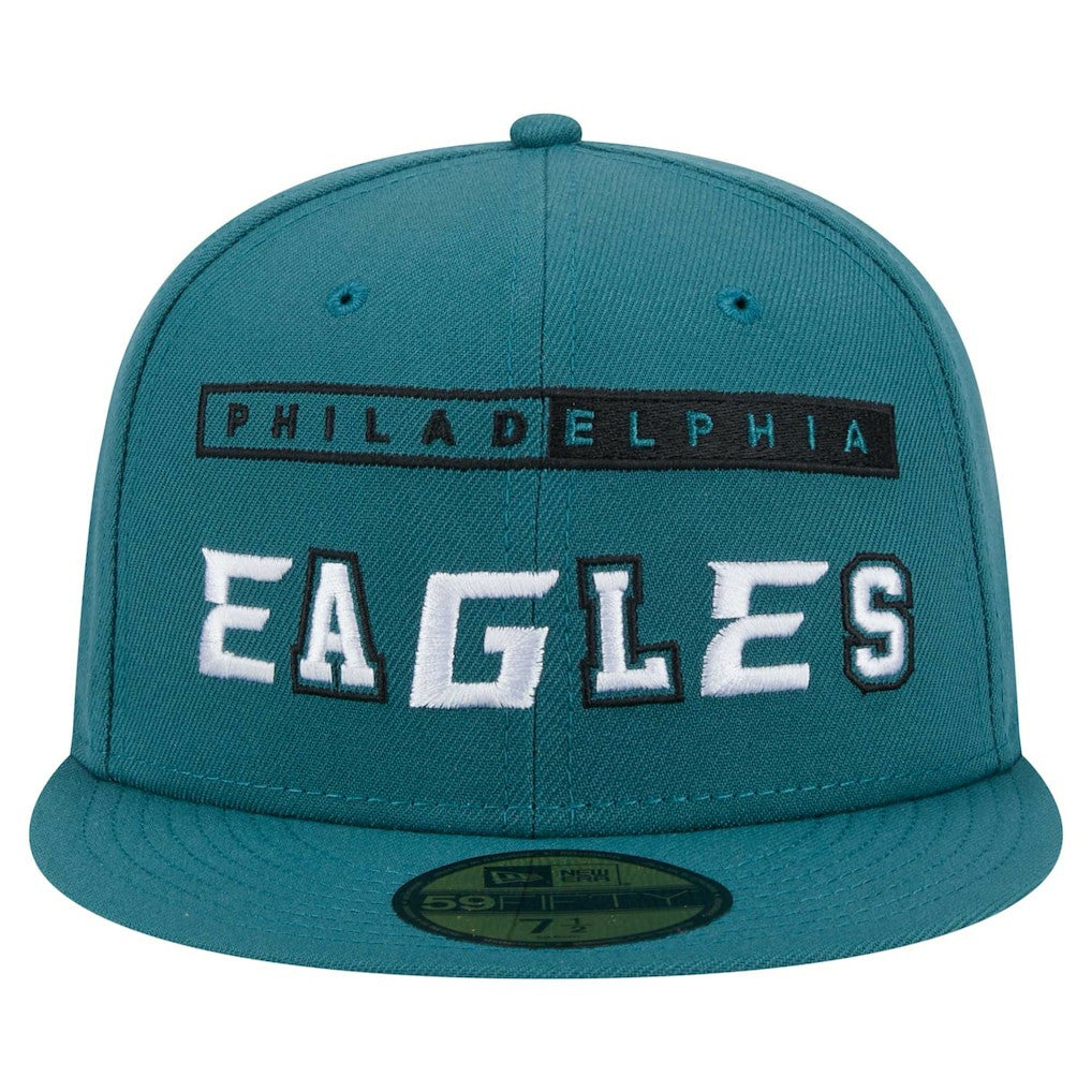 Philadelphia Eagles New Era Ransom 59FIFTY Fitted Hat - Midnight Green Hats