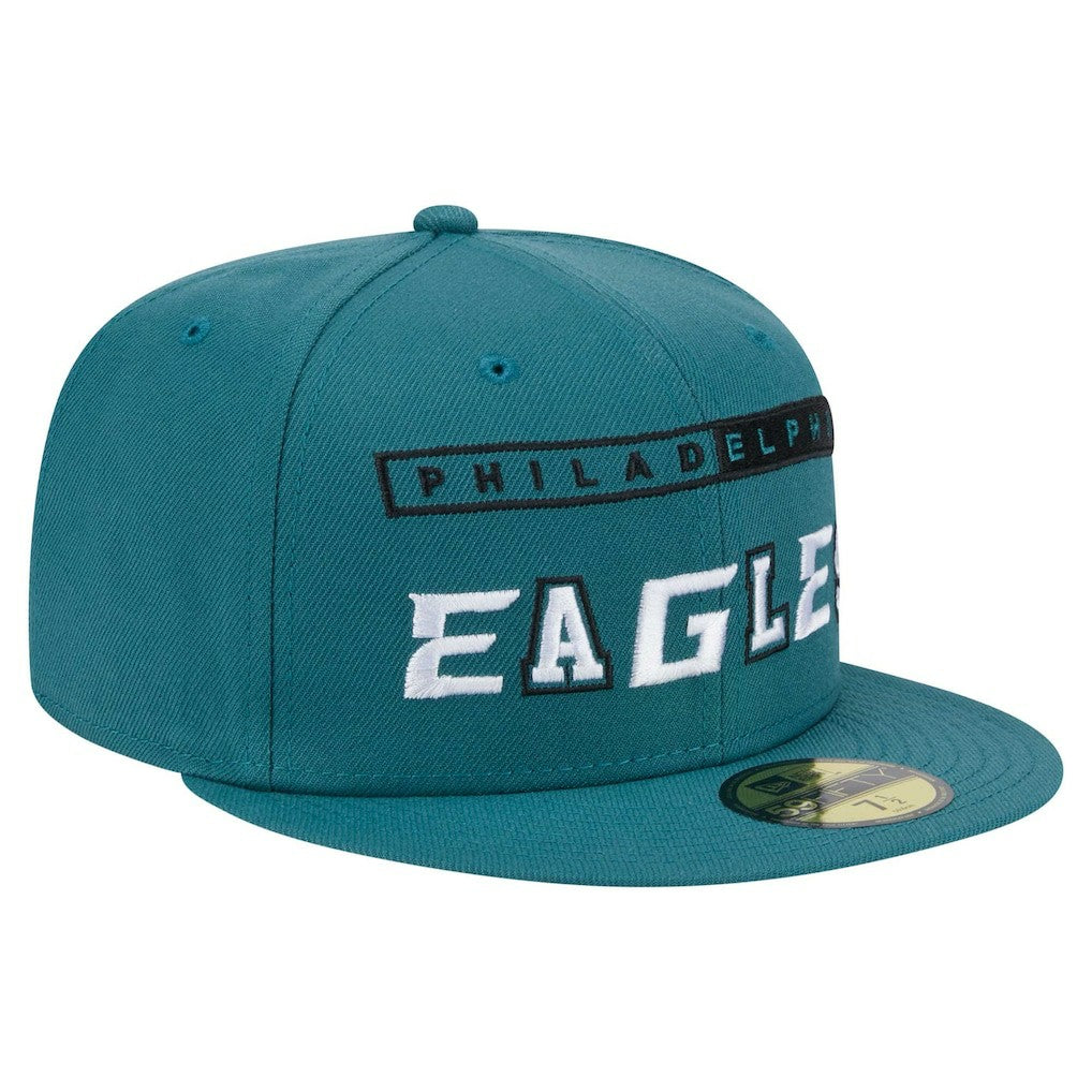 Philadelphia Eagles New Era Ransom 59FIFTY Fitted Hat - Midnight Green Hats