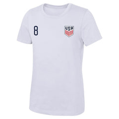Weston McKennie USMNT Women's Name & Number T-Shirt White