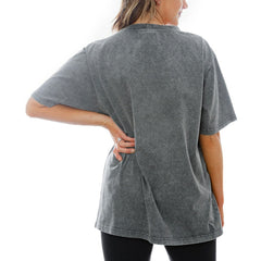 New York Jets Gameday Couture Women's Tackle Titan Relaxed Fit T-Shirt - Gray T-shirts