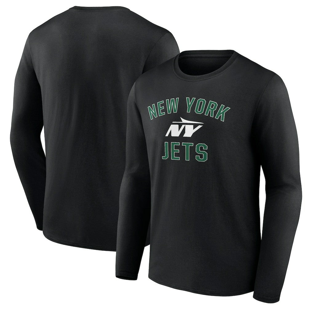 New York Jets Victory Arch Long Sleeve T-Shirt - Black T-shirts