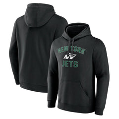 New York Jets Victory Arch Pullover Hoodie - Black Hoodies
