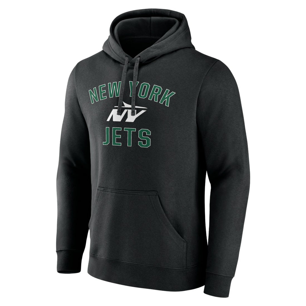 New York Jets Victory Arch Pullover Hoodie - Black Hoodies
