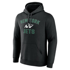 New York Jets Victory Arch Pullover Hoodie - Black Hoodies