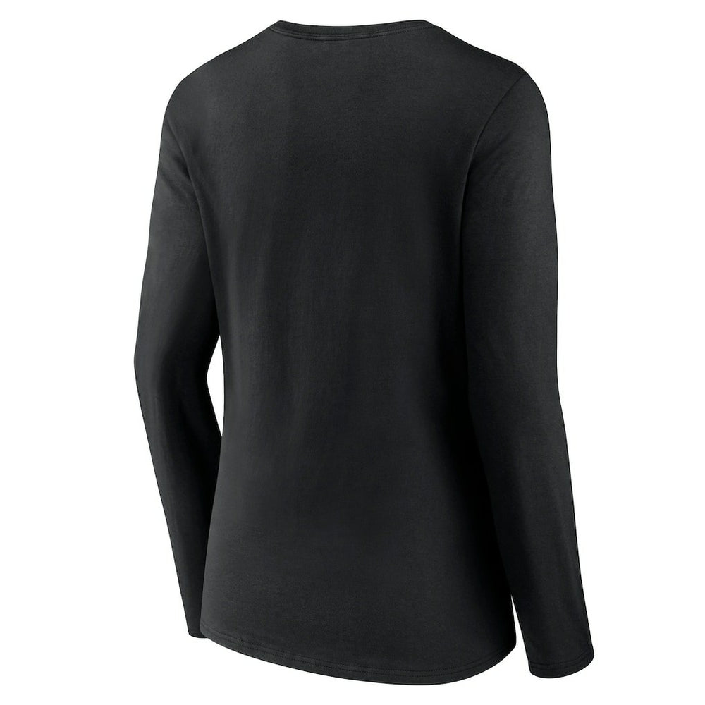 New York Jets Women's Victory Arch Long Sleeve V-Neck T-Shirt - Black T-shirts